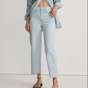 MADEWELL Perfect Vintage Wide-Leg Crop Jeans Size 30